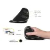 M618 Plus ergonomic vertical wireless mouse with removable palm rest