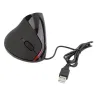 MouseRatón óptico vertical - USB con cable - 2400DPI - 2.4GH - ergonómico
