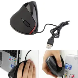 Vertical optical mouse - USB wired - 2400DPI - 2.4GH - ergonomic