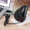 MouseRatón óptico vertical - USB con cable - 2400DPI - 2.4GH - ergonómico