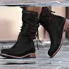 BotasBotas de invierno de cuero con cierre trasero