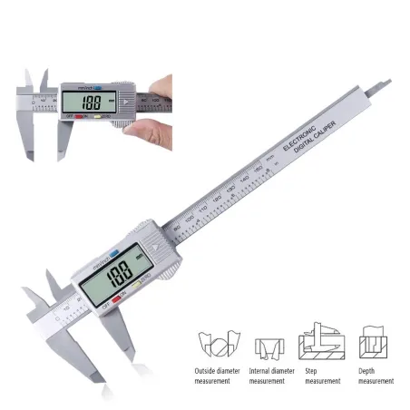 Calibrador150mm LCD caliper vernier digital - micrometer electrónico - herramienta de medición