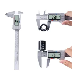 Calibrador150mm LCD caliper vernier digital - micrometer electrónico - herramienta de medición