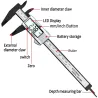 Calibrador150 mm caliper vernier digital - micrometer electrónico - herramienta de medición