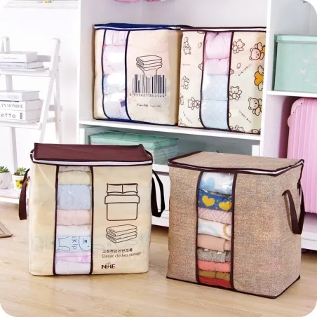 Sac de rangement portatif non tissé - organisateur pliable