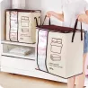 Non-woven portable clothes storage bag - foldable organizer