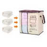 Non-woven portable clothes storage bag - foldable organizer