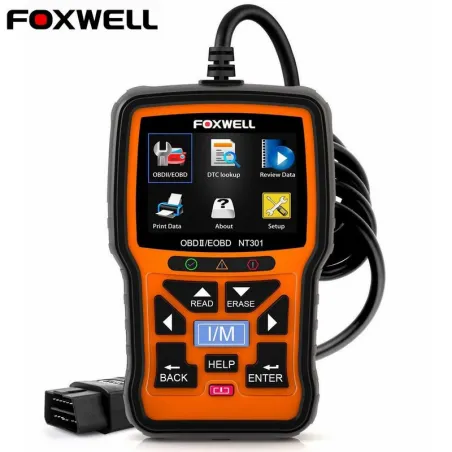 Foxwell NT301 OBD2 -skanneri - virhekoodinlukija - auton diagnoosi - monikieliset - yleismaailmallinen