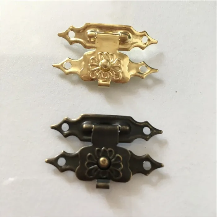 Ferro antico - mobili lucchetto hasp - serratura 30 * 18mm 10 pezzi