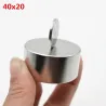 N35 N52 neodymium magnet - stark rund metall magnet 40 * 20mm 2 bitar