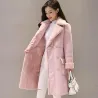 Chaquetasabrigo de piel de oveja de invierno de moda - chaqueta de piel de oveja