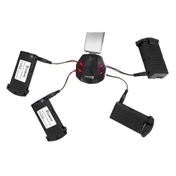 AccesoriosCada una E520 E520S RC Drone Quadcopter - 4 en 1 cargador USB - caja de carga - cable adaptador Android