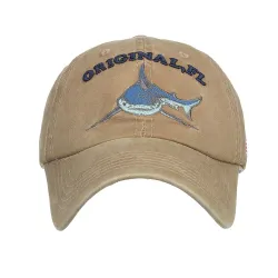 Vintage original Shark - chapeau de baseball en coton broderie - unisexe