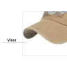Vintage original Shark - broderi bomull baseball cap - unisex