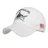 Vintage originale Shark - cappello da baseball in cotone ricamo - unisex
