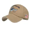 Vintage originale Shark - cappello da baseball in cotone ricamo - unisex