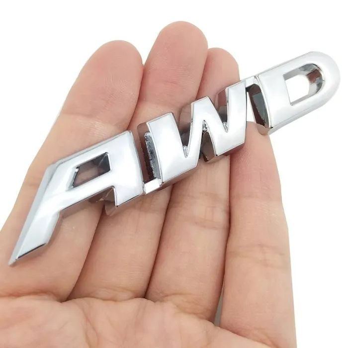 3D AWD - autosticker - chroomStickers