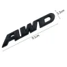3D AWD - car sticker - chrome