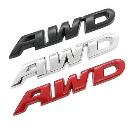 3D 4WD - naklejka na samochód - chromNaklejki
