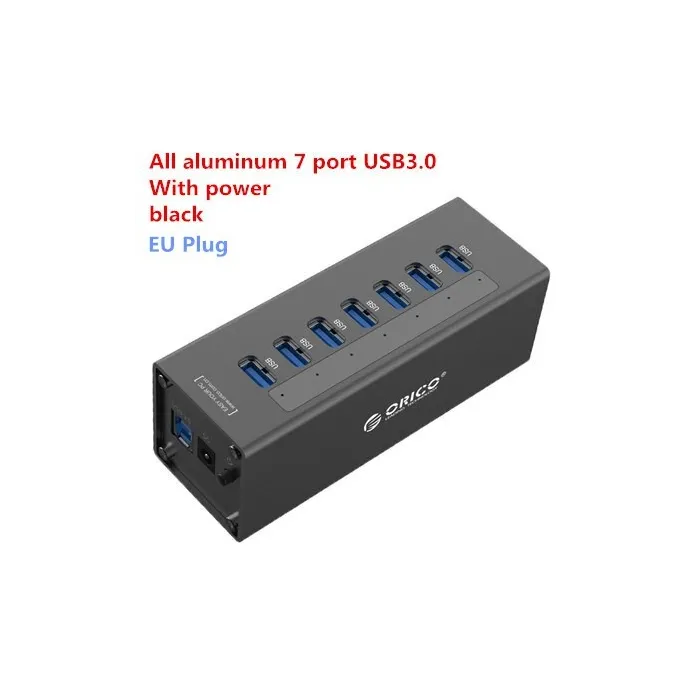 Orico A3H7 A3H10 A3H4 - aluminium höghastighets splitter 7-port USB 3.0