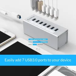 Orico A3H7 A3H10 A3H4 - aluminium höghastighets splitter 7-port USB 3.0