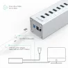 HubOrico A3H7 A3H10 A3H4 - separador de alta velocidad de aluminio - 7-port - USB 3.0