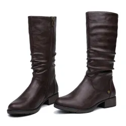 BotasInvierno - calientes botas de medio-calf