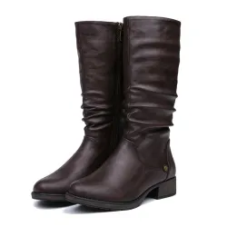 BotasInvierno - calientes botas de medio-calf