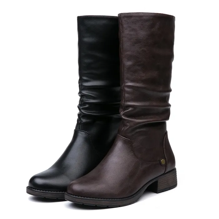 Hiver - bottes mi-chaud chaudes
