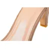 SandaliasBombas de tacón alto - elegantes sandalias suedas con cremallera trasera