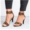 High Heel Pumps - elegante Wildledersandalen mit Rückreißverschluss