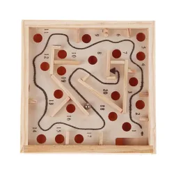Maze spel med boll - trä pedagogisk leksak