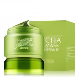 Tè verde biologico - maschera fango - trattamento acne - rimozione testa nera
