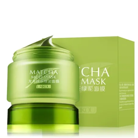 Organic green tea - mud face mask - acne treatment - blackhead removal
