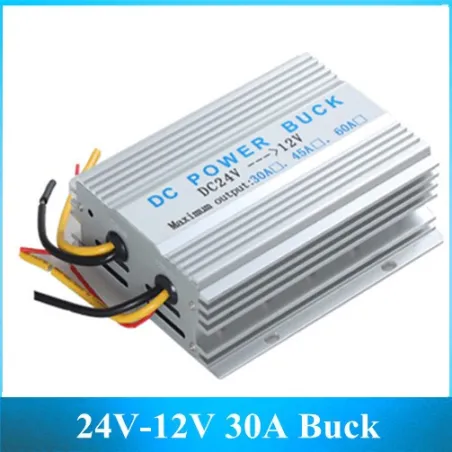 InversoresCar inverter 24V a 12V 30A convertidor - alimentación transformador