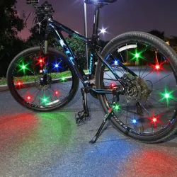 LucesBicicleta rueda de luz - aviso LED lámpara - impermeable - TL2411