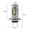 luz de nevoeiro do carro - Lâmpada LED - H1 H4 H3 H13 H16 1156 9005 9006 - luz do farol - 12V