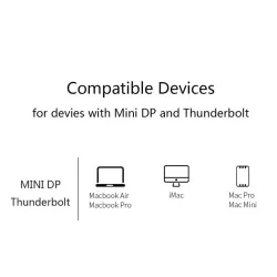 Mini DisplayPort DP HDMI-adapteri - kaapeli Apple Macbook Pro Air - 1,8m 3m