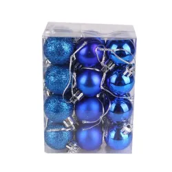 Boules d'arbre de Noël - 24 pièces