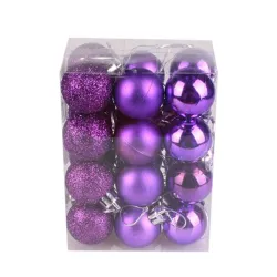Christmas tree balls - 24 pieces