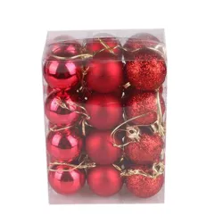 Christmas tree balls - 24 pieces