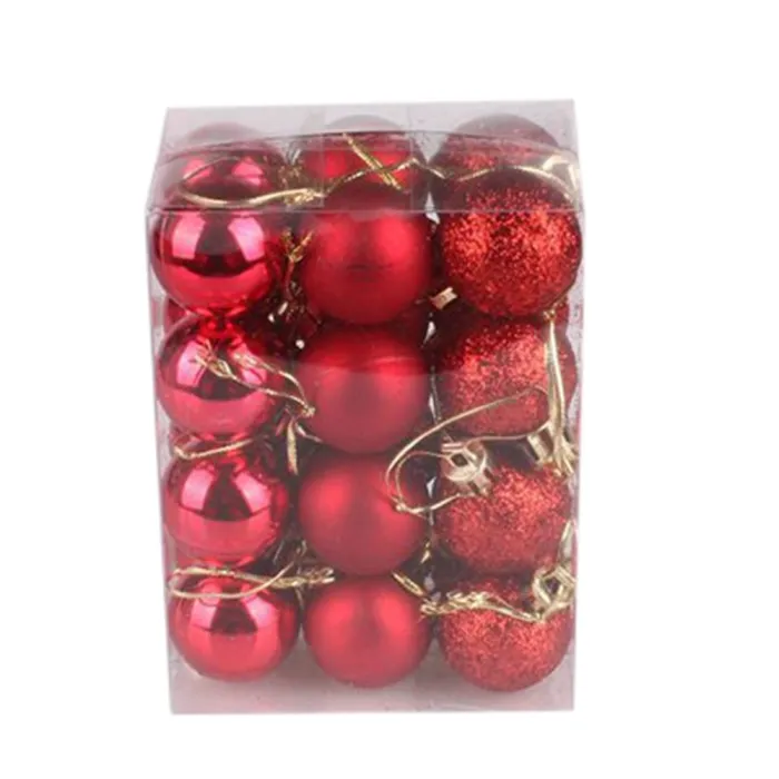 Christmas tree balls - 24 pieces
