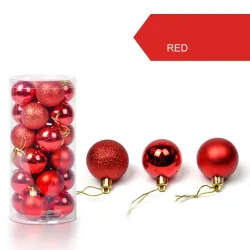 Christmas tree balls - 24 pieces