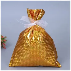 Sacos de presente de Natal com cordões 32 * 24 cm 50 peças