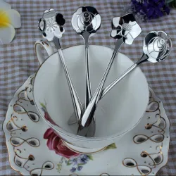 Decorative silver teaspoon - coffee & desserts 5 piecesCutlery