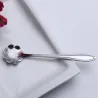 Cubiertoscucharadita de plata decorativa - café & postres 5 piezas