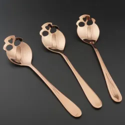 cucchiaio di acciaio inossidabile a forma di teschio per tè e caffè & dolci