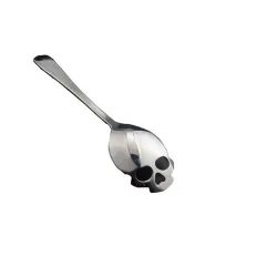 Skull formad rostfritt stål sked för te & kaffe & desserter