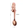 Decorative stainless steel teaspoons for tea & coffee & desserts