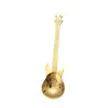 Stainless steel teaspoon with guitar for tea & coffee & desserts